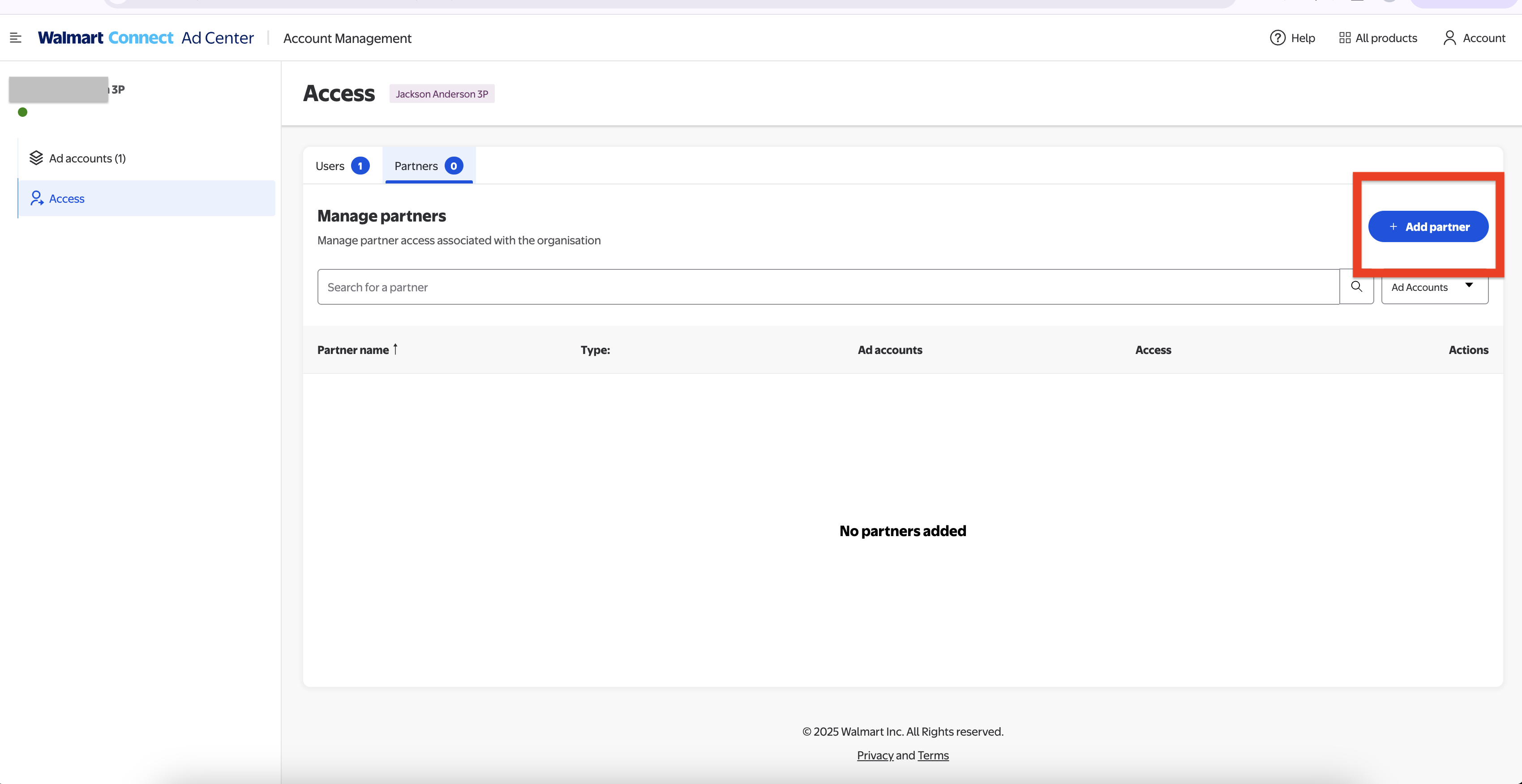 Partner search showing WallyPilot in search results